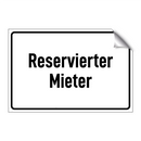 Reservierter Mieter