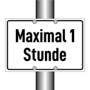 Maximal 1 Stunde