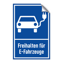 Freihalten für E-Fahrzeuge