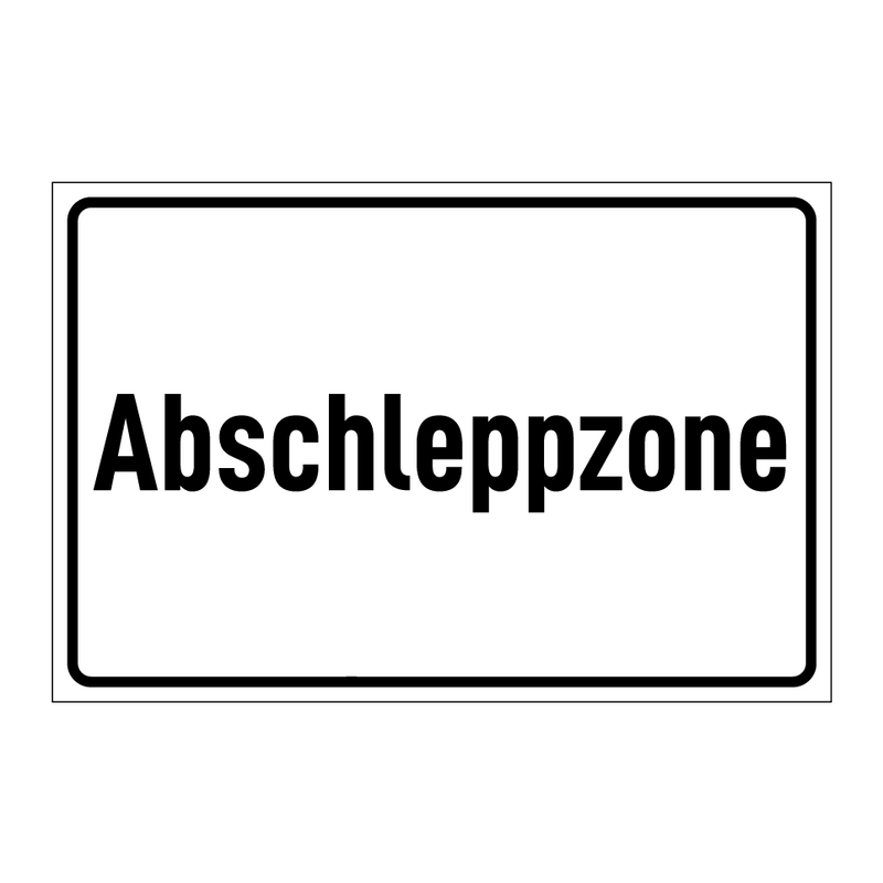 Abschleppzone