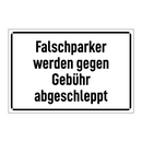 Falschparker werden gegen Gebühr abgeschleppt