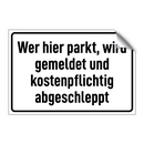 Wer hier parkt, wird gemeldet und kostenpflichtig abgeschleppt