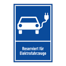 Reserviert für Elektrofahrzeuge