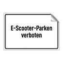 E-Scooter-Parken verboten