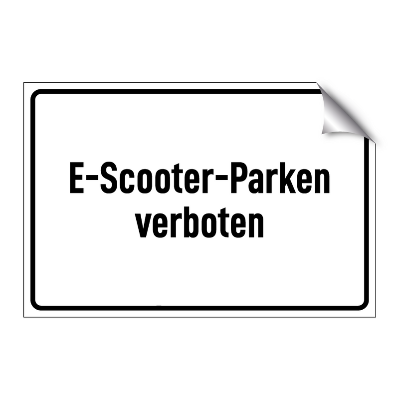 E-Scooter-Parken verboten