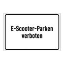 E-Scooter-Parken verboten