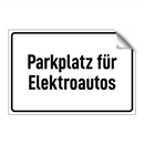 Parkplatz für Elektroautos