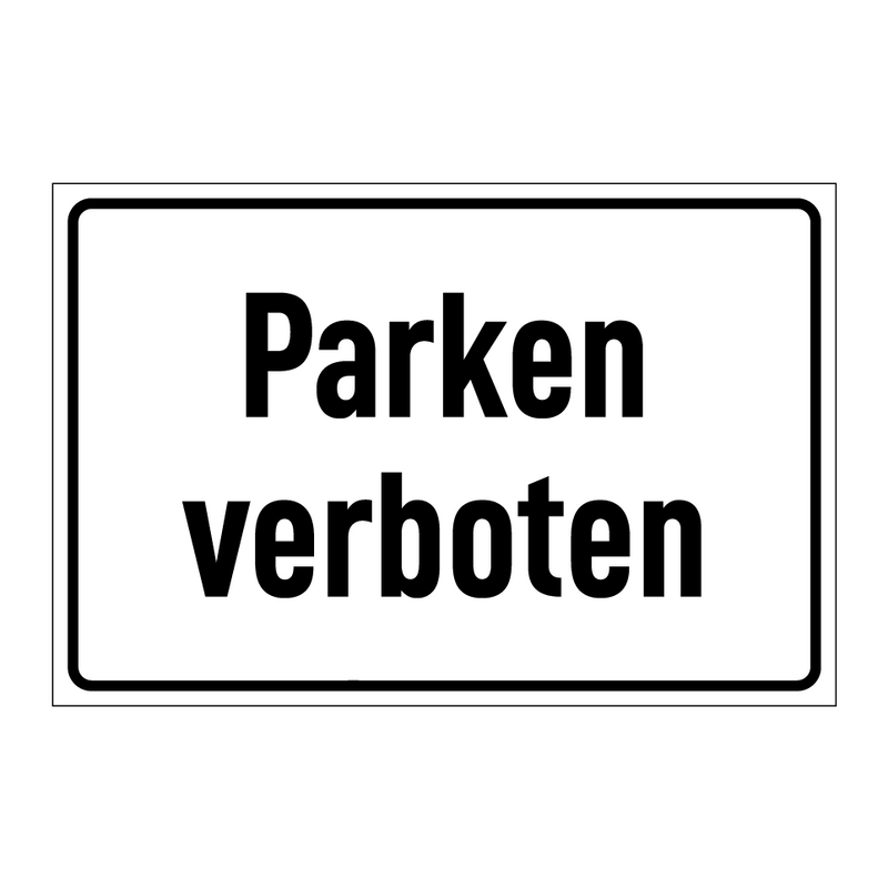 Parken verboten
