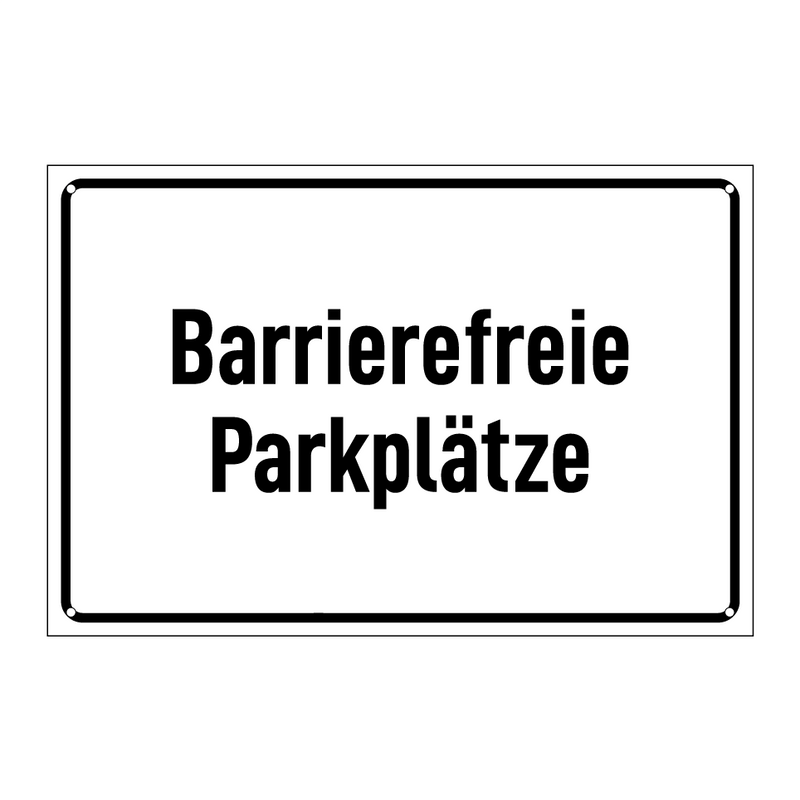 Barrierefreie Parkplätze