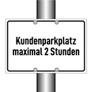 Kundenparkplatz maximal 2 Stunden