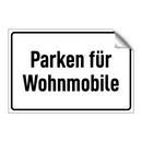 Parken für Wohnmobile