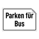 Parken für Bus