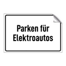 Parken für Elektroautos
