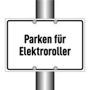 Parken für Elektroroller