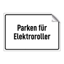 Parken für Elektroroller
