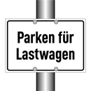 Parken für Lastwagen