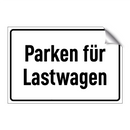 Parken für Lastwagen