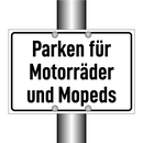 Parken für Motorräder und Mopeds