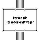 Parken für Personenkraftwagen