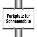 Parkplatz für Schneemobile