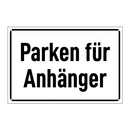 Parken für Anhänger