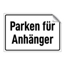 Parken für Anhänger