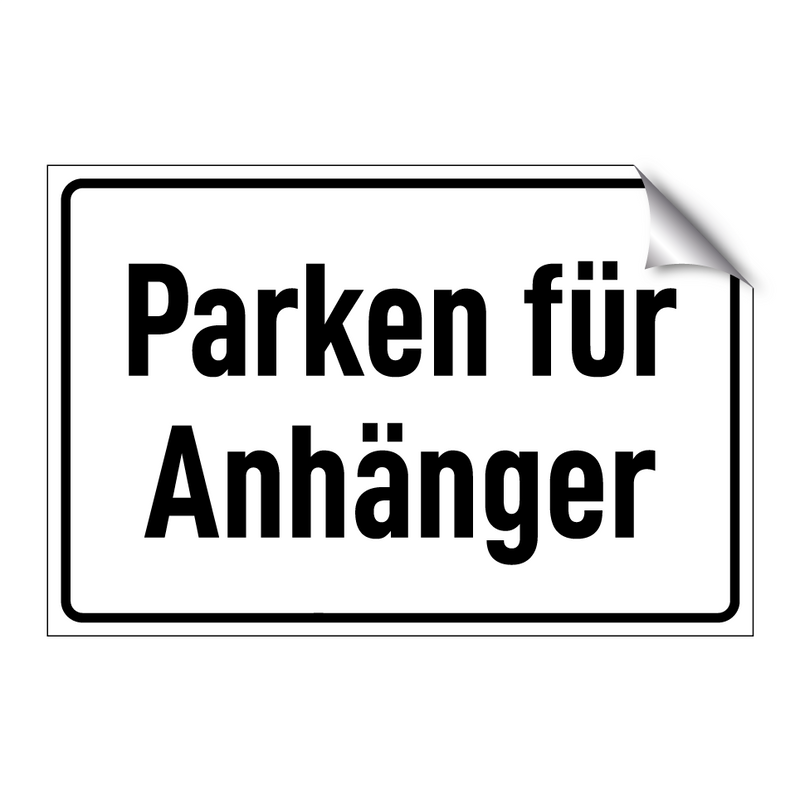Parken für Anhänger