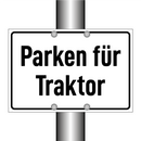 Parken für Traktor