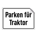 Parken für Traktor