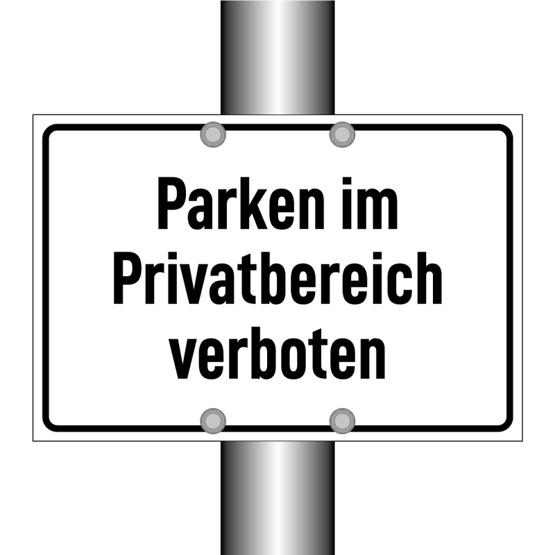 Parken im Privatbereich verboten