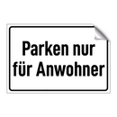 Parken nur für Anwohner