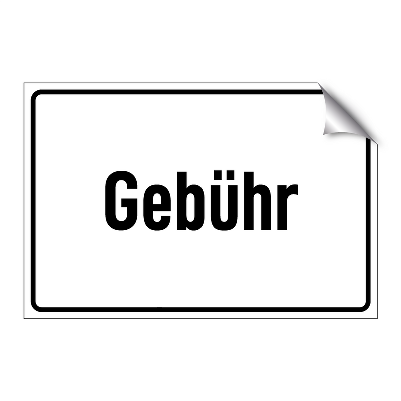 Gebühr
