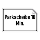 Parkscheibe 10 Min.