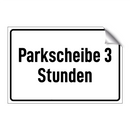 Parkscheibe 3 Stunden