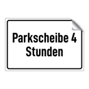 Parkscheibe 4 Stunden