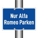 Nur Alfa Romeo Parken