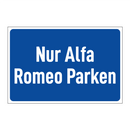 Nur Alfa Romeo Parken