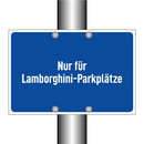 Nur für Lamborghini-Parkplätze