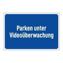 Parken unter Videoüberwachung