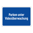 Parken unter Videoüberwachung