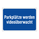 Parkplätze werden videoüberwacht