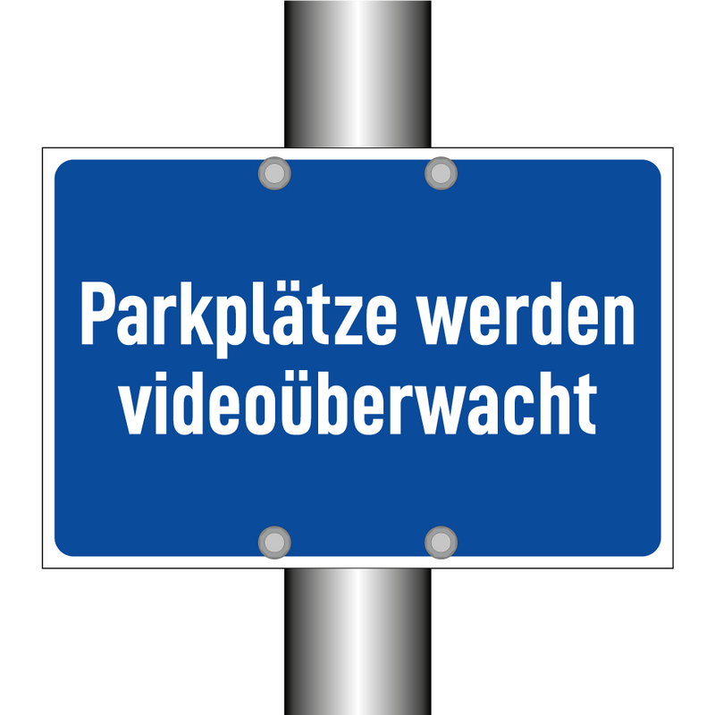 Parkplätze werden videoüberwacht