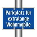 Parkplatz für extralange Wohnmobile
