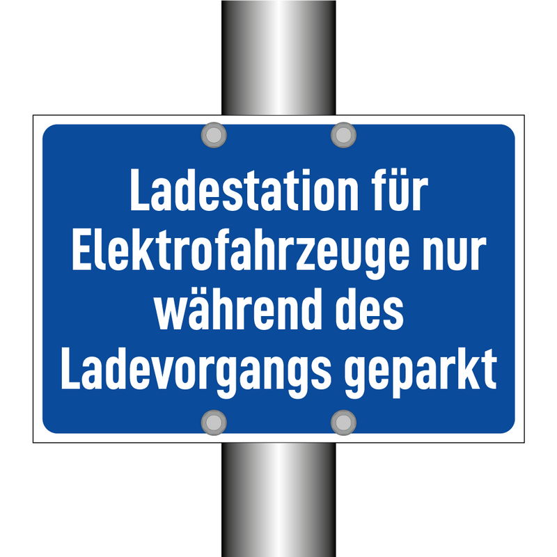 Ladestation für Elektrofahrzeuge nur während des Ladevorgangs geparkt
