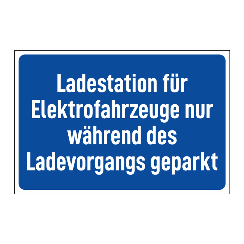 Ladestation für Elektrofahrzeuge nur während des Ladevorgangs geparkt