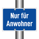 Nur für Anwohner