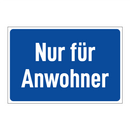 Nur für Anwohner