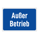 Außer Betrieb