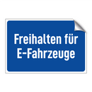 Freihalten für E-Fahrzeuge