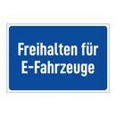 Freihalten für E-Fahrzeuge